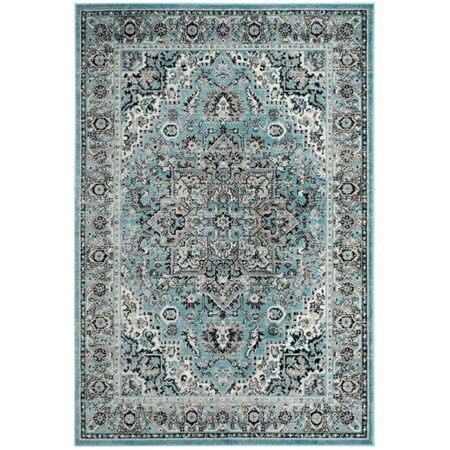 Safavieh 8 x 10 ft. ContemporarySkyler Power Loom Area RugBlue & Ivory SKY126M-8
